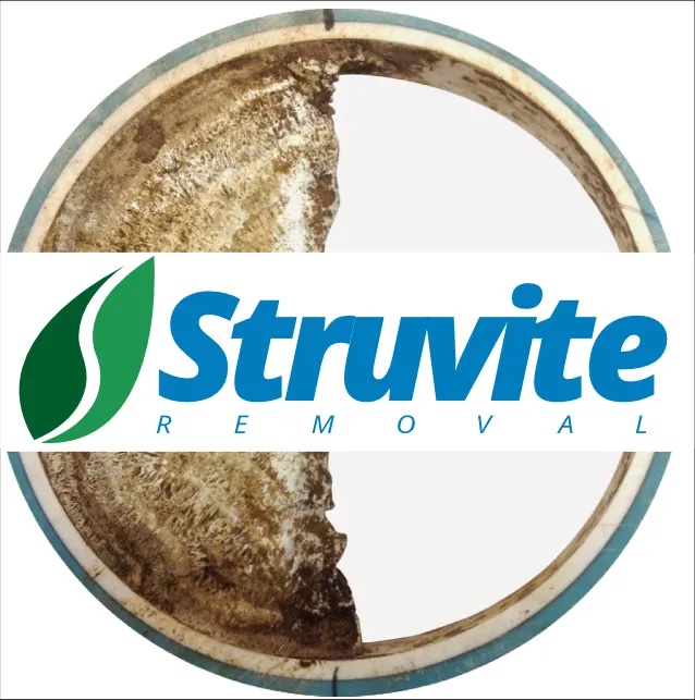 Struvite Removal offers a safe & cost-effective alternative to Hazardous, Costly, and Time-consuming descaling options. Struvite Removal offers a safe & cost-effective alternative to Hazardous, Costly, and Time-consuming descaling options.