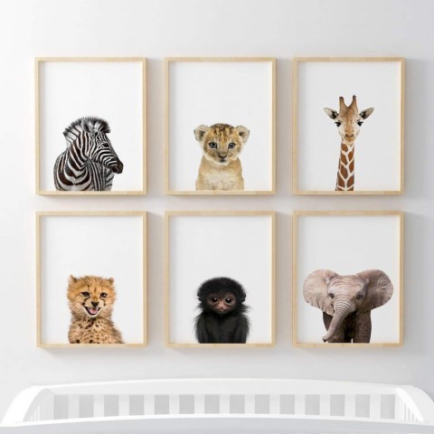 nursery wall art animals