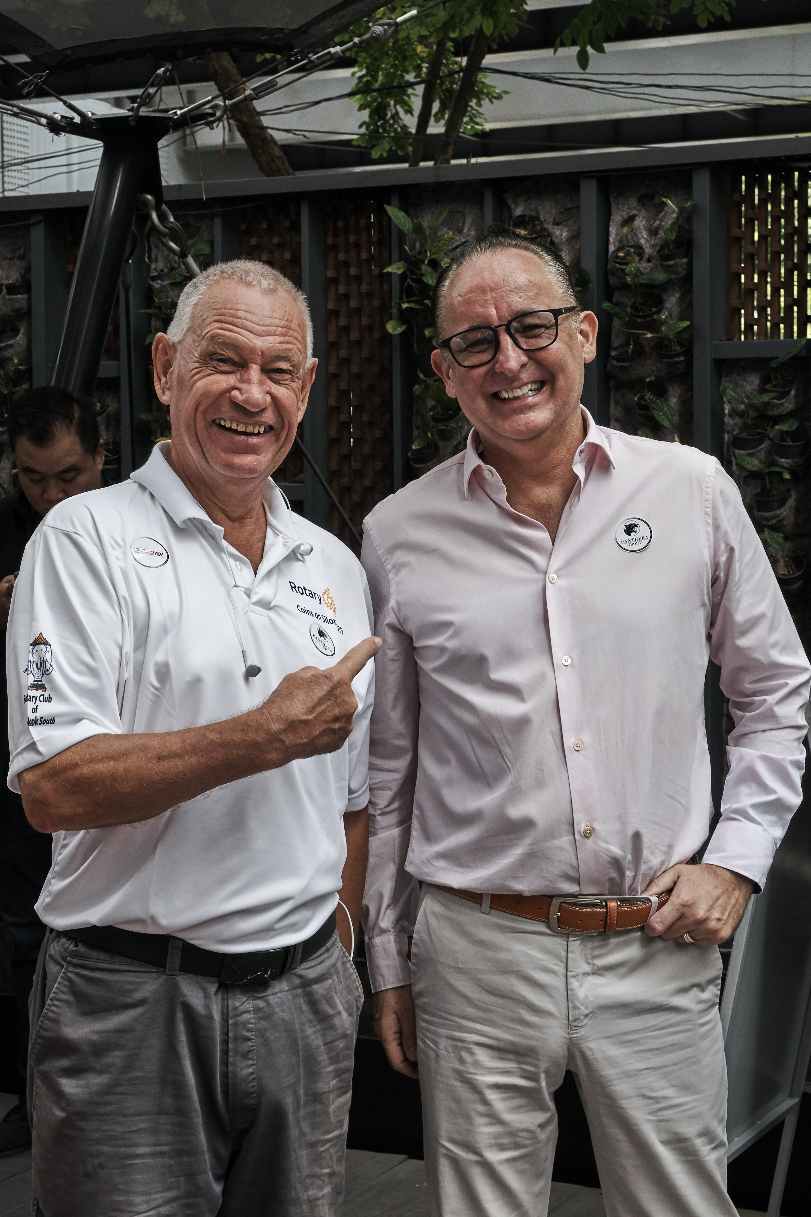 Panthera Founders Paul Hayward and Michael Doherty, Bangkok, Thailand, Renew Charity Sponsorship of Rotary Club Bangkok South for the year 2020.