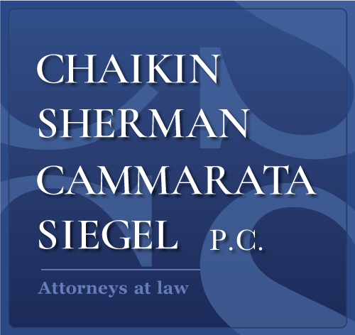Chaikin, Sherman, Cammarata & Siegel, P.C. Recognized as a "Best Law Firm" in the Field of Personal Injury and Medical Malpractice by U.S. News and World Report