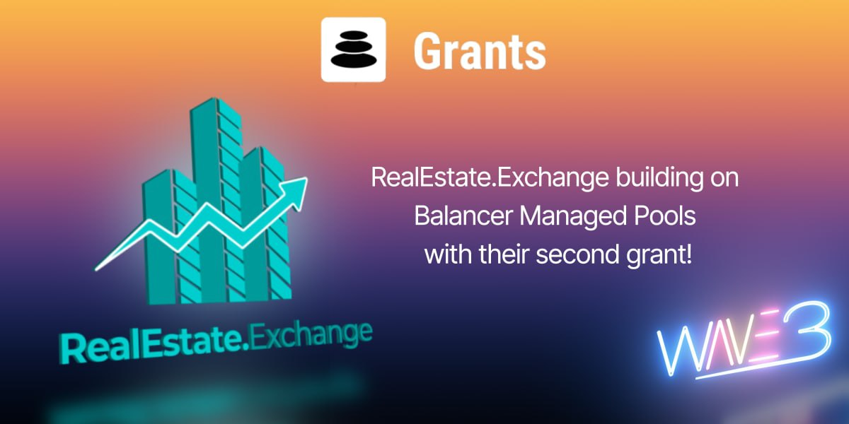 RealEstate.Exchange builds on with its 2nd Balancer grant