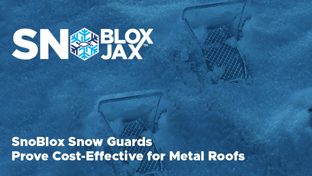 SnoBlox Snow Guards Prove Cost-Effective for Metal Roofs
