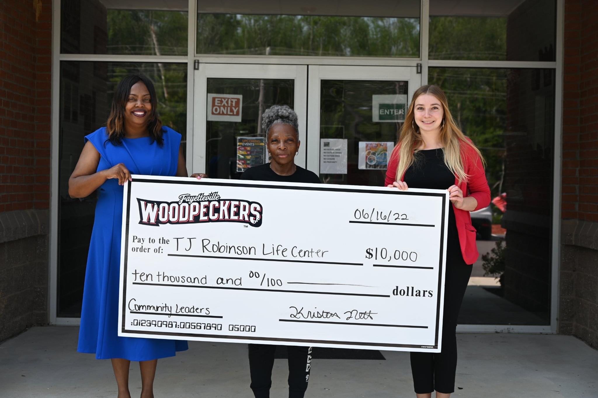 Woodpeckers Announce Partnership With TJ Robinson Life Center
