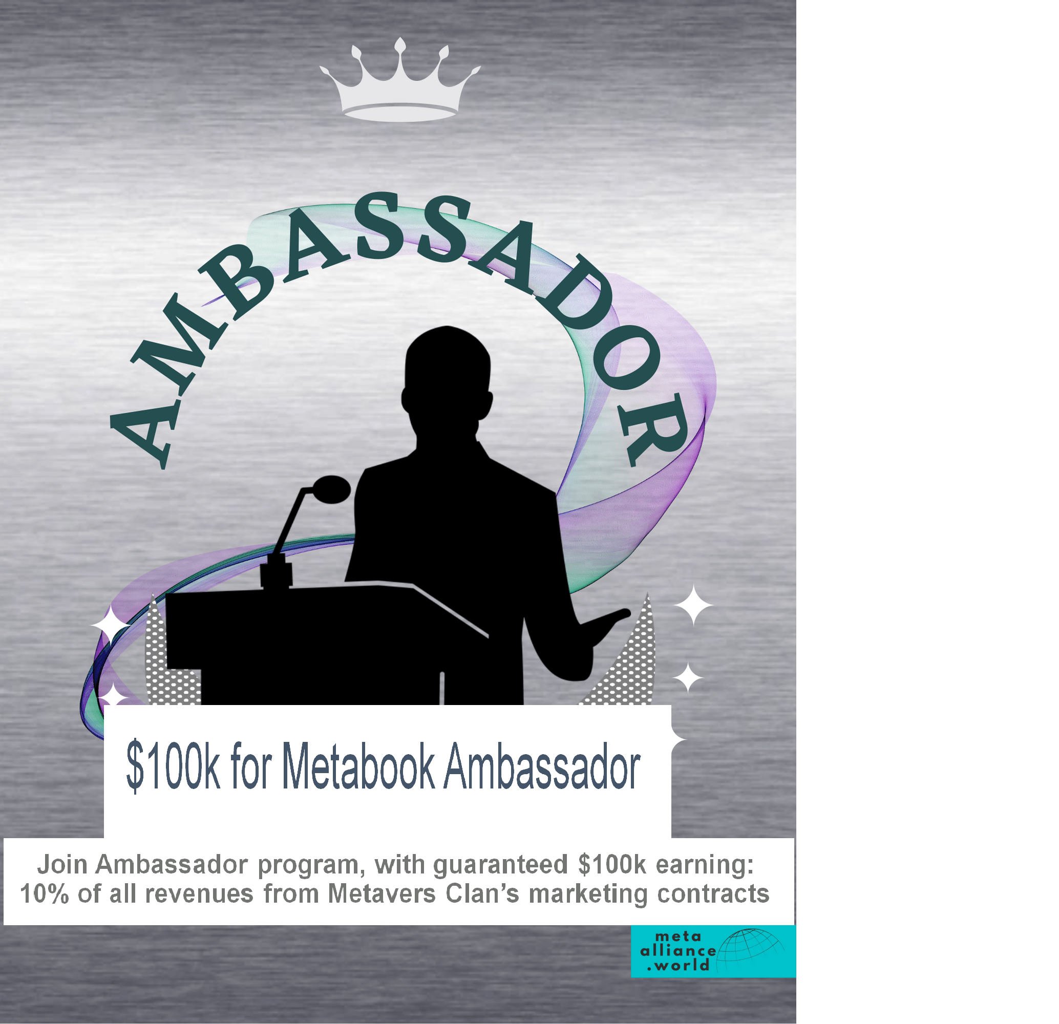 Claim $100k/year as Metaverse Ambassador on Metabook 
