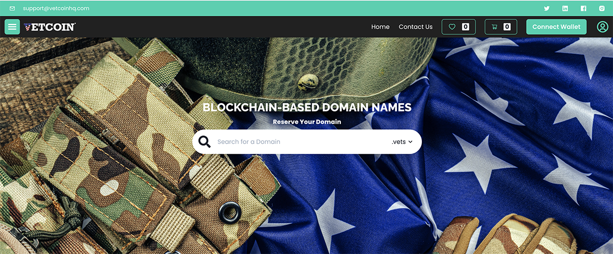 VetCoin Foundation Launches .VETS Decentralized Domain From NexBloc to Support Veterans 
