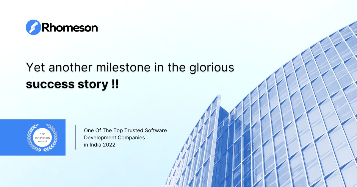 Rhomeson Consulting Becomes One of The Top Trusted Software Development Companies in India 2022