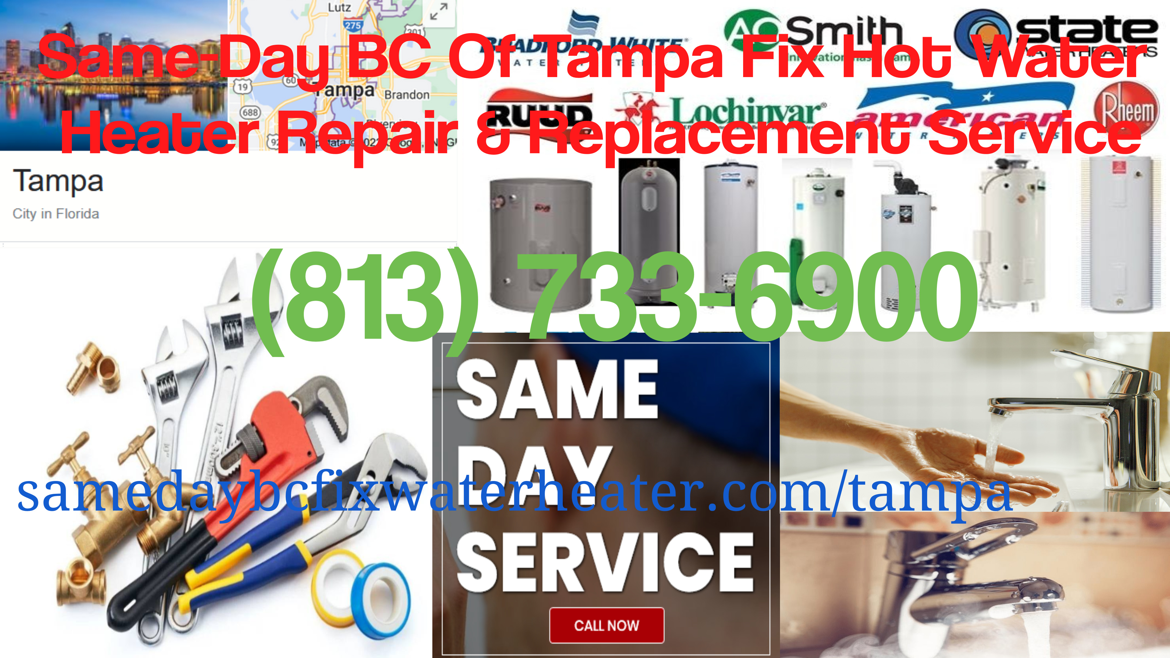 Same-Day BC Of Tampa Fix Hot Water Heater Repair Service Announces To Serve Tampa and its Surrounding Areas in Florida.
