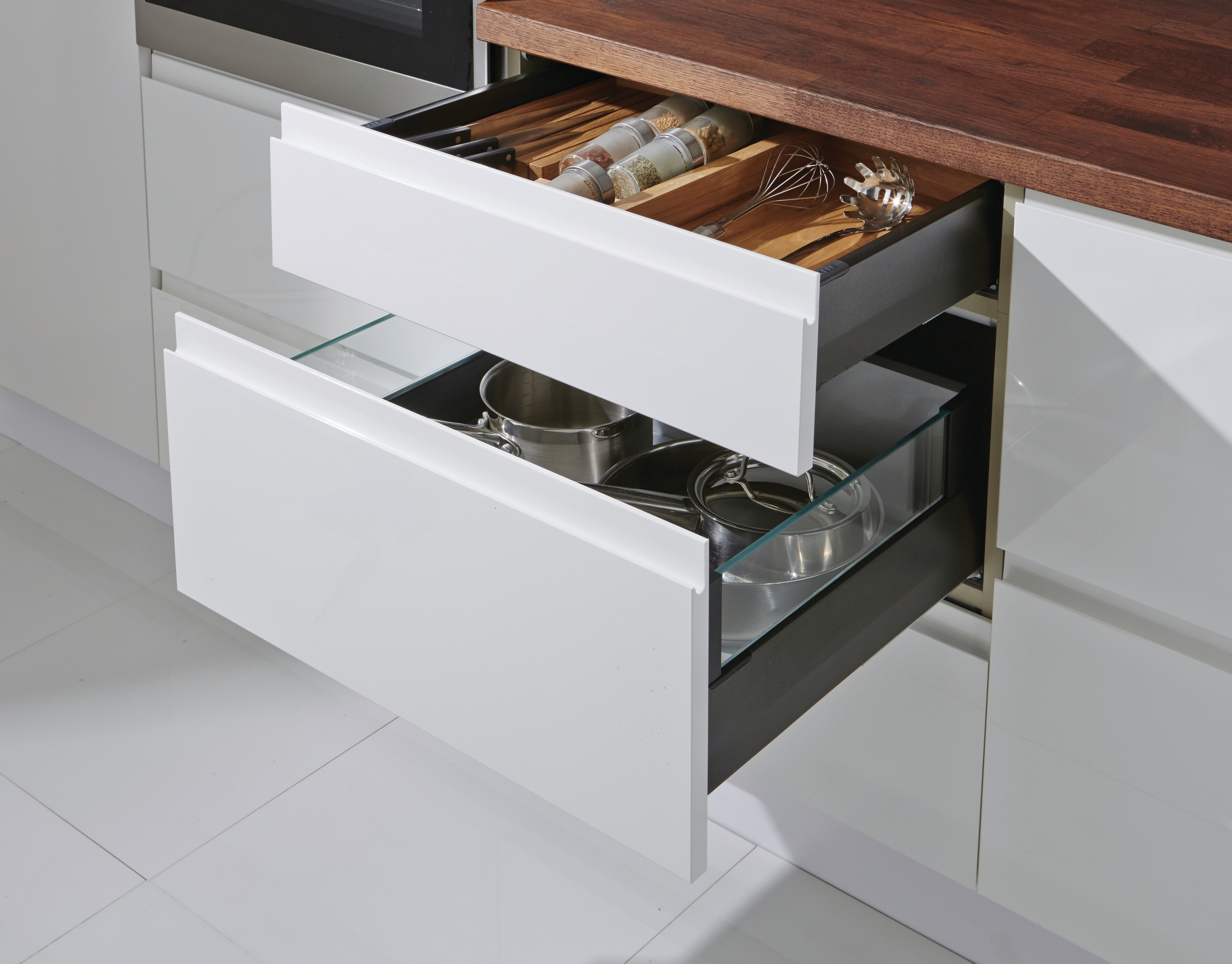 Introducing Häfele's MatrixBox Premium Drawer System: German Engineered with Cutting-Edge Technology and Trendy Finishes.