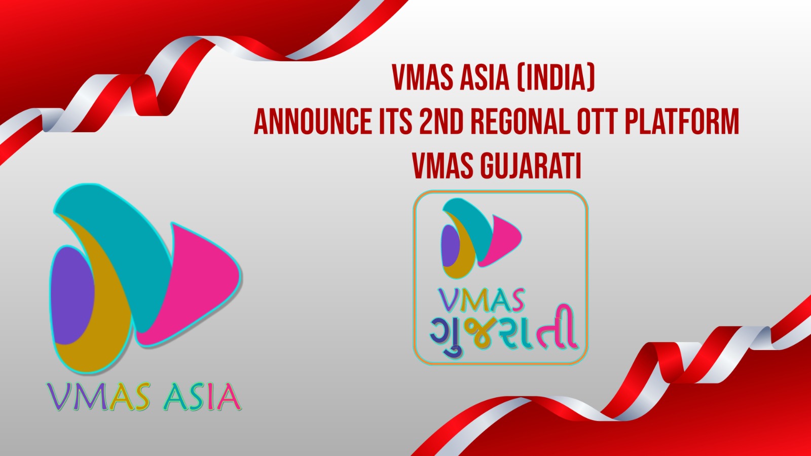VMAS ASIA is set to launch its 2nd Regional OTT 'VMAS GUJARATI' For Film | Series | Shows