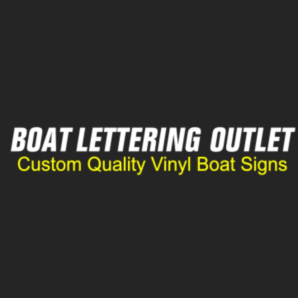 Boat Lettering Outlet: Custom Boat Lettering
