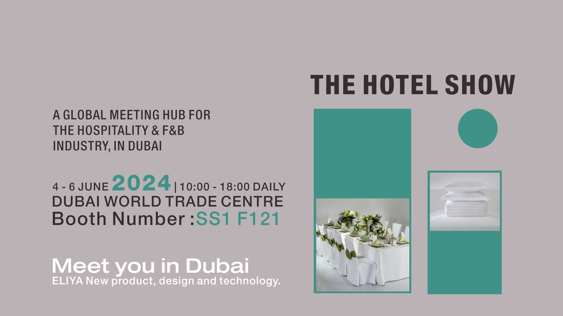 ELIYA Hotel Linen to showcase premium hospitality solutions at the 2024 Dubai Hotel Show